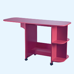 Amazon.com: SEI FURNITURE Southern Enterprises Expandable Rolling Sewing  Station Craft Table, Red : Arts, Crafts & Sewing